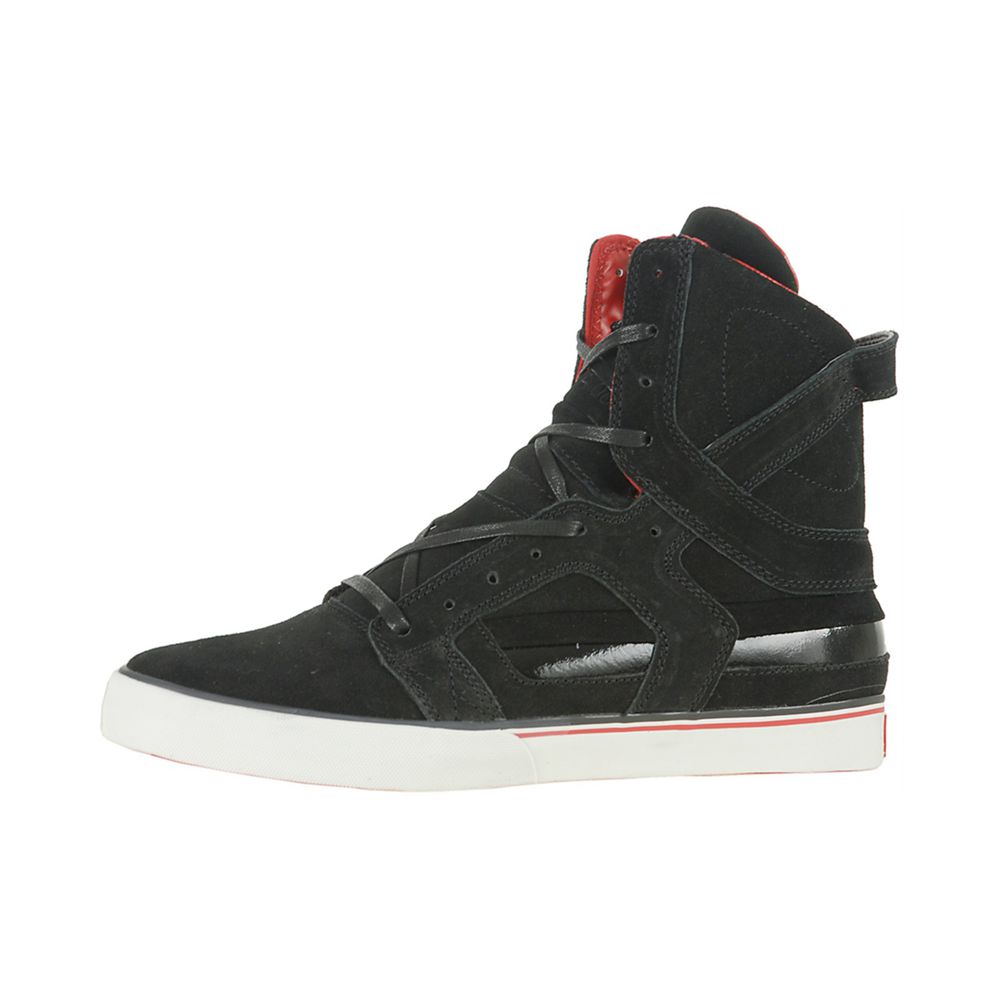 Baskets Montantes Supra SkyTop II Noir Black Suede Homme | BNY-74748195